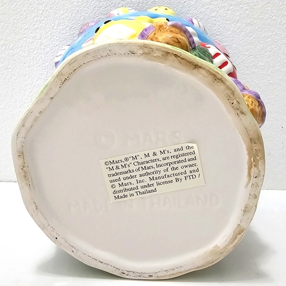 Vintage MARS M&Ms Easter Egg Hunt Collectible Ceramic Pot - Picture 8 of 15